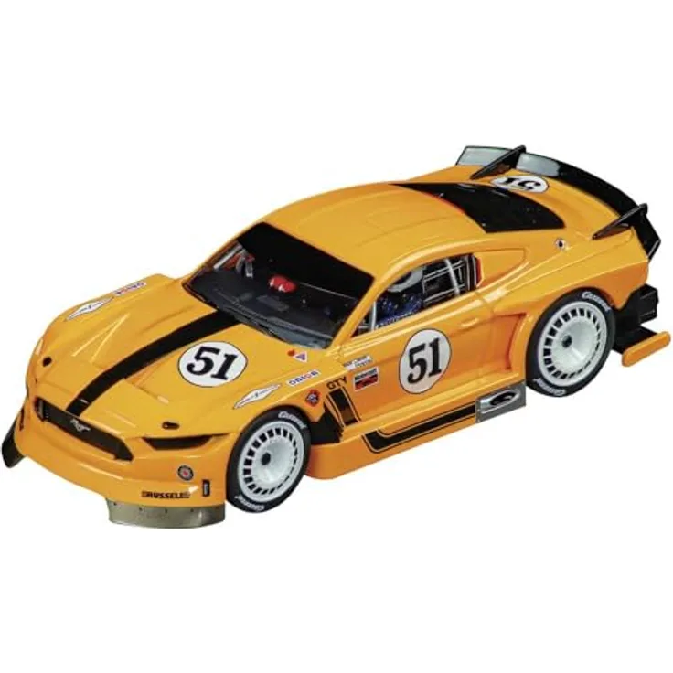 Carrera Evolution Ford Mustang GTY "No.51" Auto für Rennbahn | Front & Rücklicht | Für Kinder ab 8 Jahren & Erwachsene
