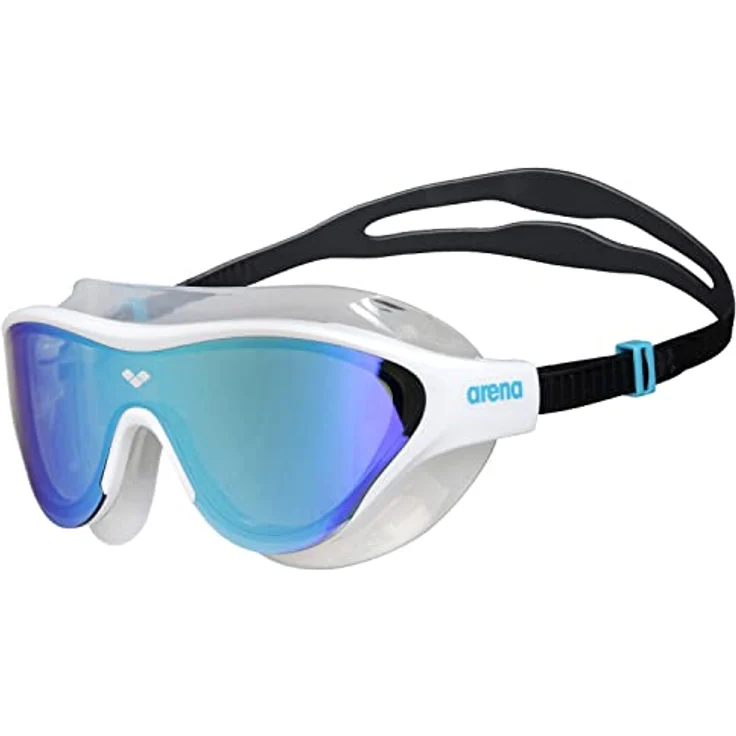 arena The One Verspiegelte Anti-Fog Unisex Schwimmbrille für Erwachsene, Taucherbrille mit Breiten Gläsern, UV-Schutz, Selbstjustierender Nasensteg, Orbit-Proof Dichtung – Bild 1