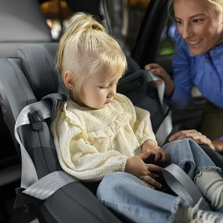 Maxi-Cosi Reboarder-Kindersitz Pearl S i-Size mit G-Cell Seitenaufpralltechnologie - Tonal Black – Bild 8