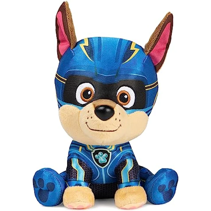 GUND PAW Patrol Der Mighty Kinofilm Chase, 15 cm - original Plüschtier zum Kinofilm 2023, ideal zum Nachspielen der Kinoabenteuer und als Lieblingskuscheltier, Spielzeug für Kinder ab 1 Jahr – Bild 1