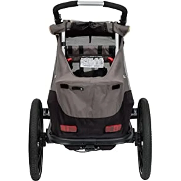 XLC Kinderanhänger MONO S BSC09, Fahrradhundeanhänger mit innovativem Faltsystem, inkl. BuggyRad und verstellbarem Schiebebügel, blau – Bild 3