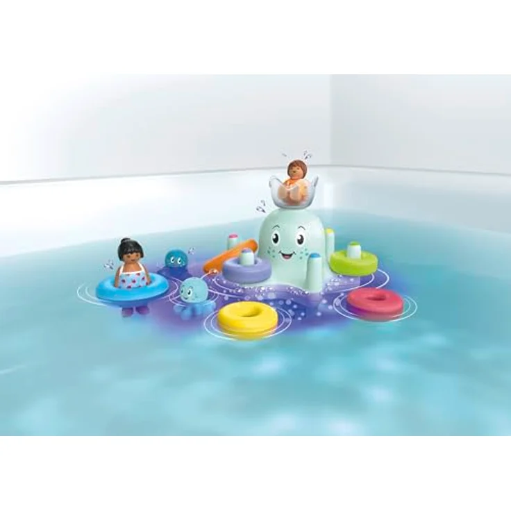Playmobil® Bunter Tintenfisch, inkl. 3 Tinti-Badetabletten (71438) Konstruktions-Spielset, (17 St), JUNIOR AQUA & Tinti, Made in Europe – Bild 3