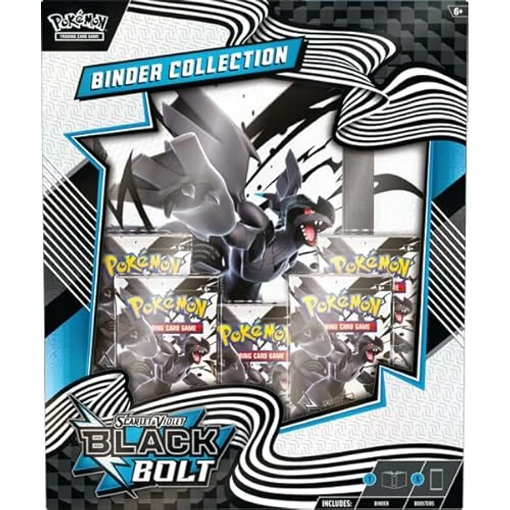 Pokémon TCG: SV10.5 Black Bolt 9-Binder Pocket Portfolio Collection, Englisch, für Sammelkarten – Bild 2