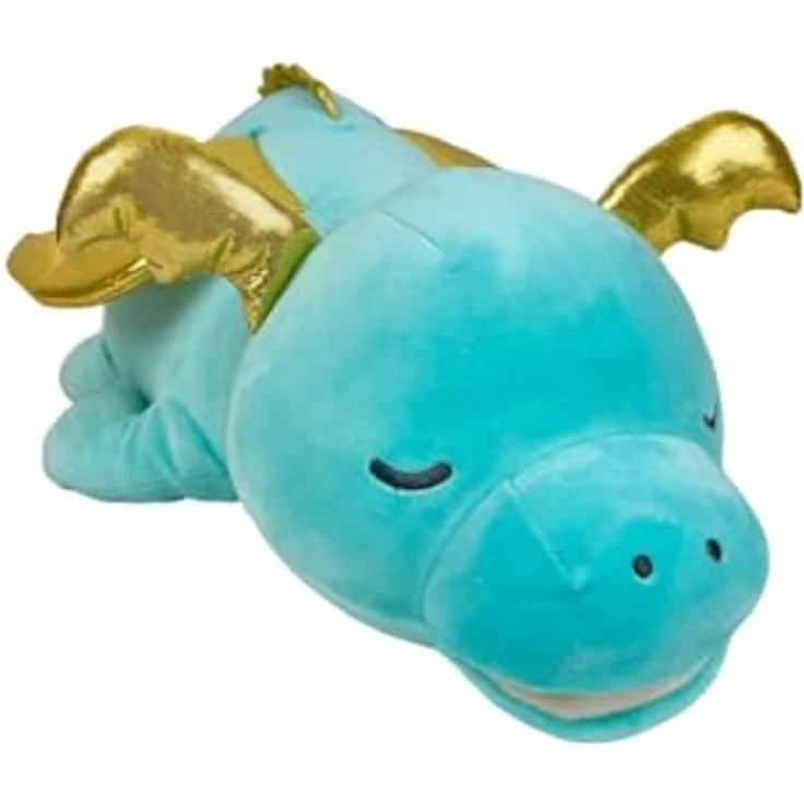 Carletto Deutschland Nemu Nemu Dragold Goldener Drache XXL 66cm, Japanisch entwickeltes Plüschtier aus extra weichem Nicki-Plüsch – Bild 1