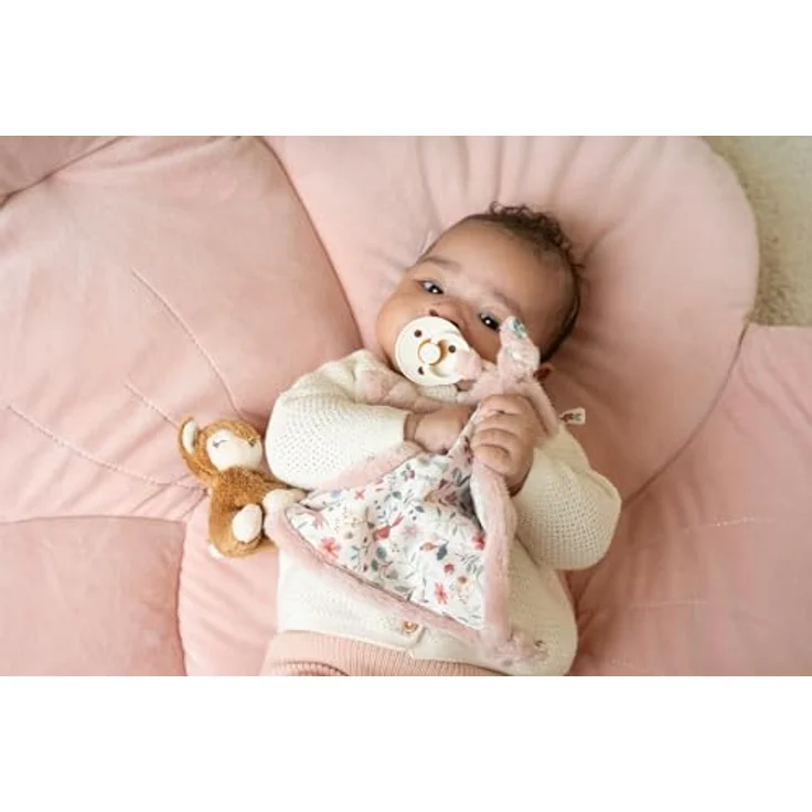 Little Dutch 9027 Kuscheltuch Schnullertuch - Fairy Garden rosa - 100% Polyester, ab der Geburt geeignet – Bild 3