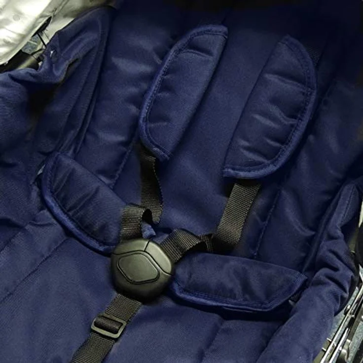 Eichhorn Buggy 419RFS-K041-EVA-0 Sportwagen mit Lederriemengestell und Schieberhöhenverstellung, EVA-Rad, marineblau – Bild 3