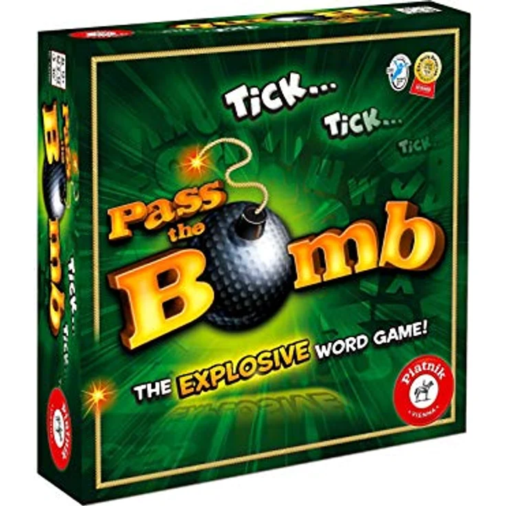 Piatnik Pass the Bomb, Brettspiel zur Sprachförderung mit englischen Anleitungen und Vokabeltraining – Bild 1