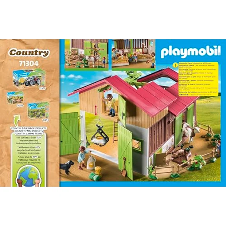PLAYMOBIL® 71304 Großer Bauernhof, Spielset mit dreh- und ausfahrbarem Ladekran, Playmobil Country – Bild 8
