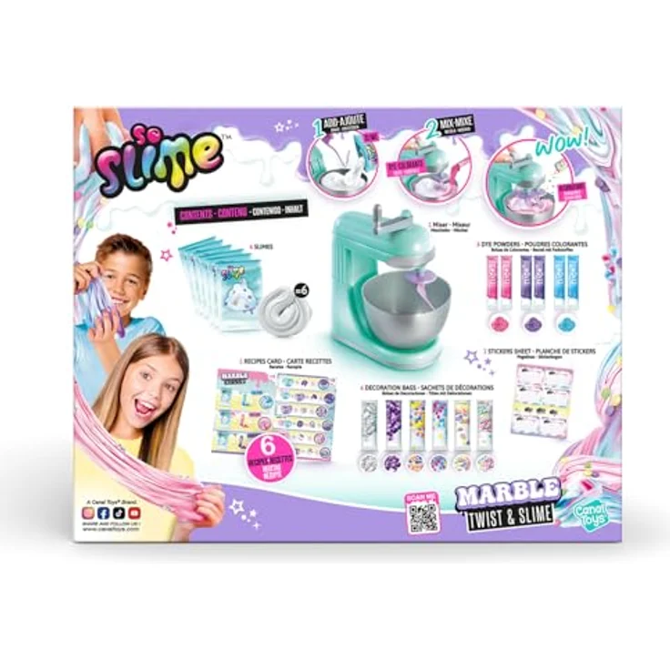 Canal Toys So Slime DIY Marmor-Schleim Mixer, Kreativset mit Duft und Dekoration, ideal für Kinder ab 6 Jahren - SSC 229 – Bild 4