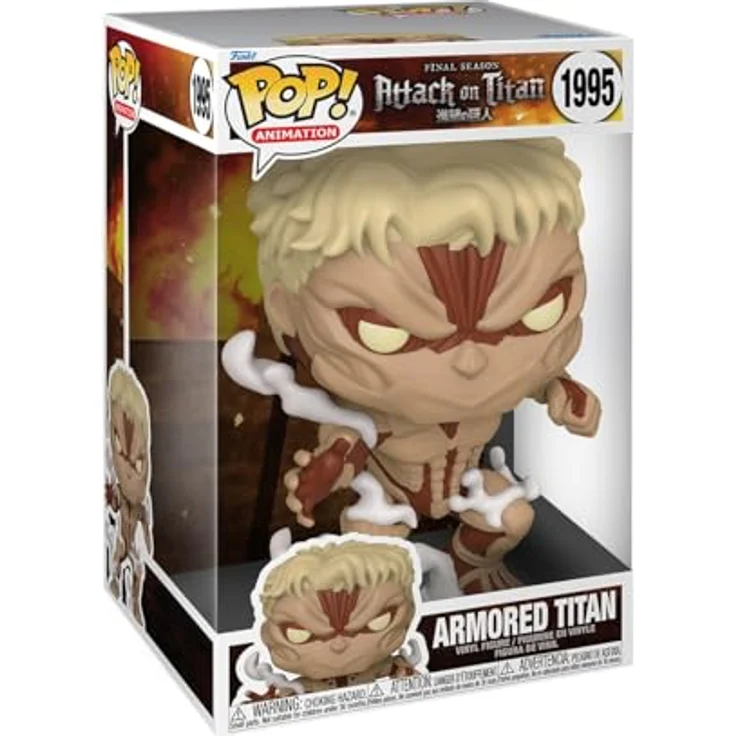 Funko Pop! Jumbo: Attack On Titan - Armored Titan - 25,4 cm Vinyl-Sammelfigur aus hochwertigem Vinyl - Offizielle Handelsware für Anime Fans und Sammler – Bild 1