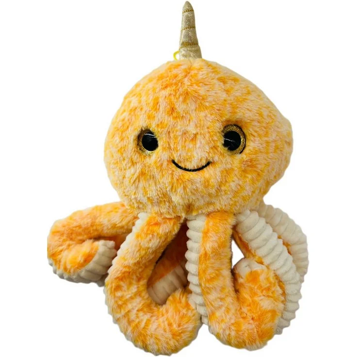 soma Kuscheltier Krake Plüsch Spielzeug Octopus Kuscheltier Cartoon Oktopus Orange 20cm (1-St), Super weicher Plüsch Stofftier Kuscheltier für Kinder zum spielen