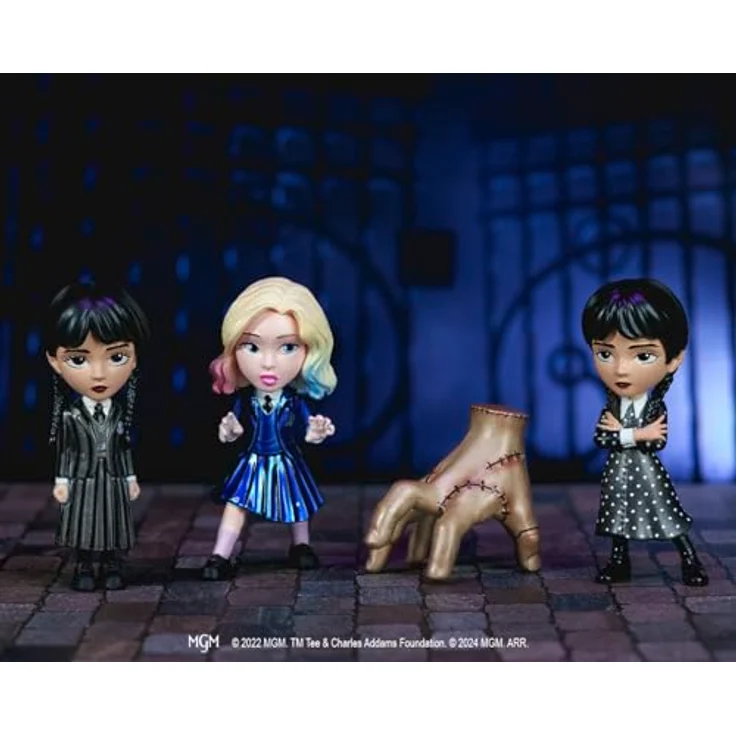 JADA MetalFigs Wednesday Sammelfiguren 4er Pack, 6,5 cm, Die-cast, für Sammler ab 8 Jahren – Bild 3