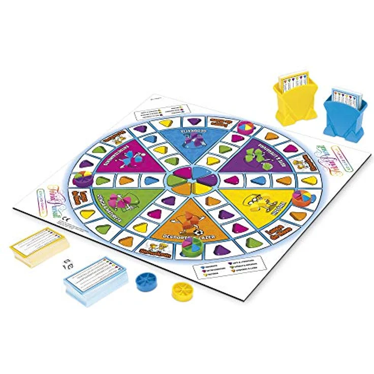 Hasbro Gaming Trivial Pursuit Famille, Brettspiel für 2-6 Spieler, ab 8 Jahren, mit 400 Fragenkarten in 2 Schwierigkeitsstufen – Bild 2