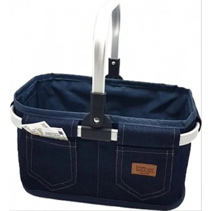 Tanner 40951 - Tragekorb Leer in Jeans-Optik, Spiel – Bild 2
