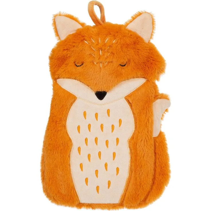 Sass & Belle Wärmflasche mit Fuchs Bezug, Finley, Bettflasche, ca. 20 x 30 cm - Perfekt für abendliches Kuscheln