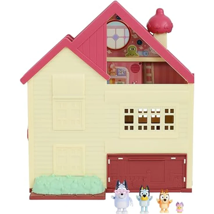 Moose Toys Bluey Licht- und Klangspielhaus mit beweglicher Tanzfläche, inklusive Figuren Bingo und Bluey, 6-8 cm, Blau – Bild 3