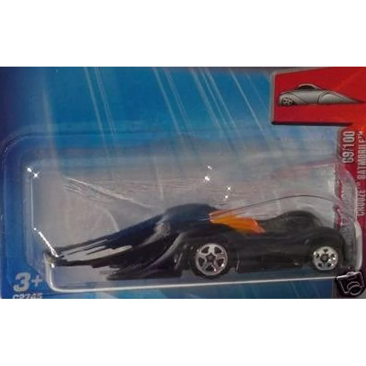 Hot Wheels 2004 First Editions Black Crooze Batmobile, 1:64 Scale Collectible Die Cast Car, 69/100