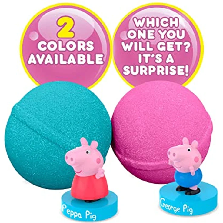 Craze INKEE Surprise | 8er Set Peppa Pig Badekugeln Kinder mit Überraschung , Peppa Wutz Spielzeug für die Badewanne , mit Erdbeer-Duft & Schaumstoff-Effekt – Bild 3