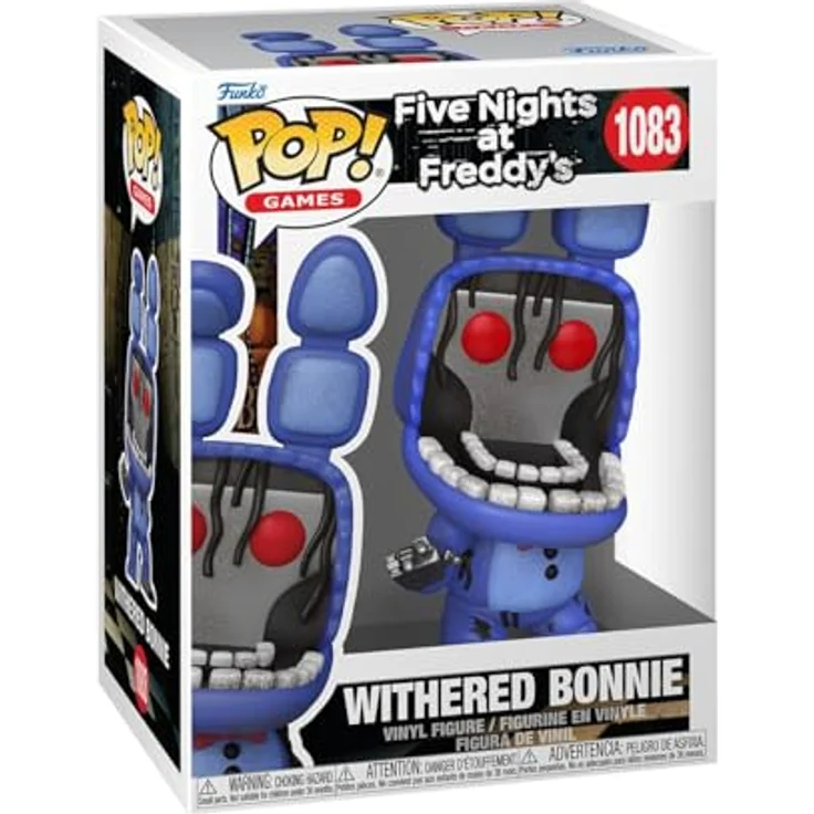 Funko POP! Games: Five Night's at Freddy's - Withered Bonnie - Sammelbare Vinylfigur, 9,5 cm, hochwertiges Vinyl, offizielles Merchandise – Bild 1