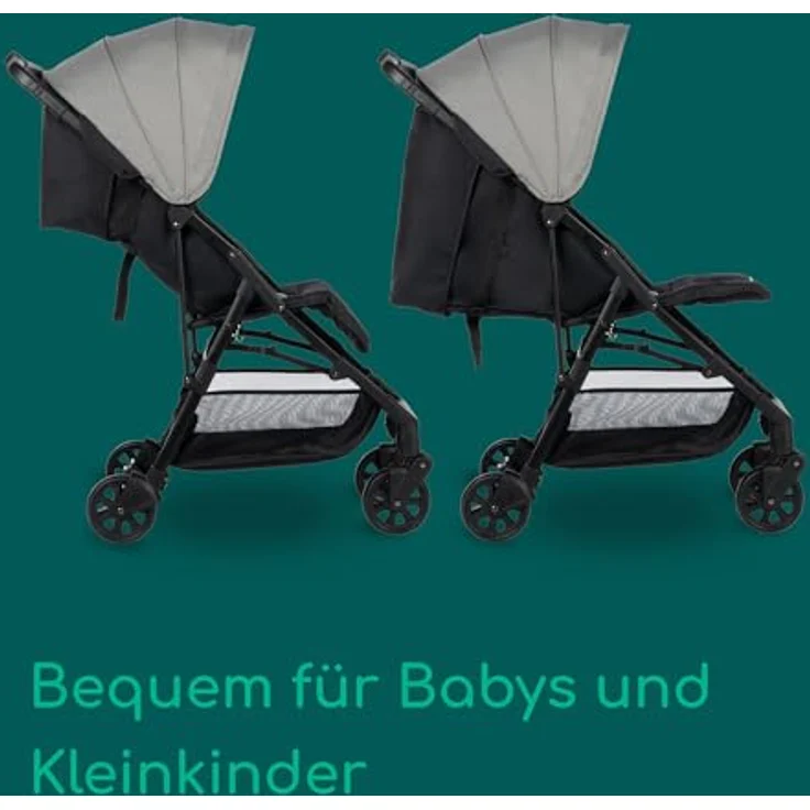 Bebeconfort Buggy Teeny 3D, Ultrakompakt zusammenklappbarer Kinderwagen mit Tragetasche, für Reisen und Stadt, geeignet für Kinder ab 6 Monaten bis 22 kg, Tinted Grey – Bild 4