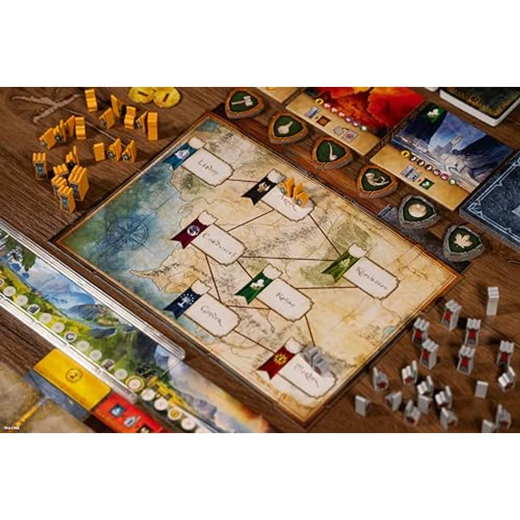 Repos Production - Der Herr der Ringe: Duell um Mittelerde Brettspiel - Strategisches Brettspiel für 2 Spieler - Ab 10 Jahren, 30 Minuten Spielzeit - Unterstützt bei Farbwechsel - Antoine Bauza und Bruno Cathala – Bild 5