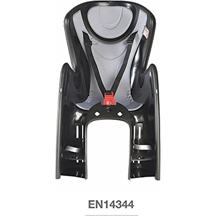 OKBABY Herren Baby Shield Kindersitz-Halterung, Schwarz und Silber, S, für Fahrradsitze mit europäischer Norm ISO 11243, ergonomisches Design, bis zu 22 kg Kindergewicht, höhenverstellbare Fußstützen – Bild 4