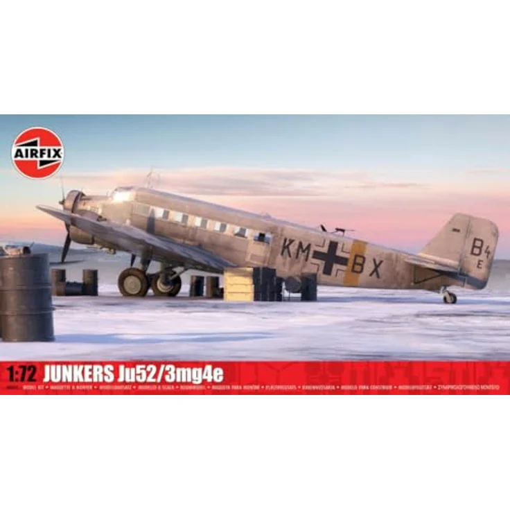 Airfix Junkers Ju52/3mg4e, Modellbausatz im Maßstab 1:72 für Modellbauer ab 14 Jahren – Bild 2