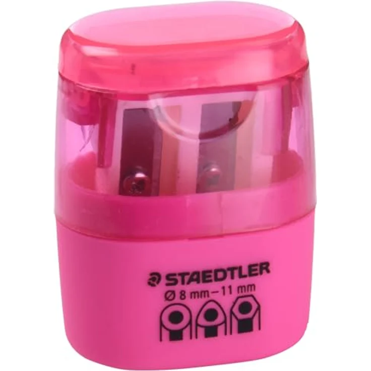 STAEDTLER 51260F20BK Doppel-Spitzdose, Neon rosa – Bild 1