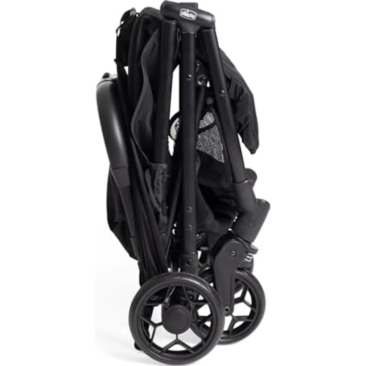Chicco Urbino Kinderwagen, Zusammenklappbarer Buggy, Verstellbare Fußstütze, Verdeck, schwarz – Bild 5