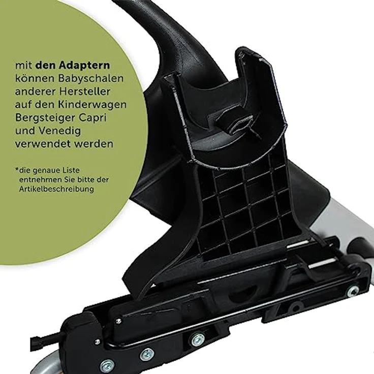 Bergsteiger Adapter, kompatibel mit Babyschale von Maxi Cosi und Cybex, Bergsteiger Kinderwagen-Zubehör – Bild 2