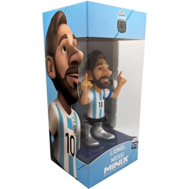 Minix Lionel Messi Argentina Figur, 12 cm Sammelfigur im Argentinien-Look – Bild 5