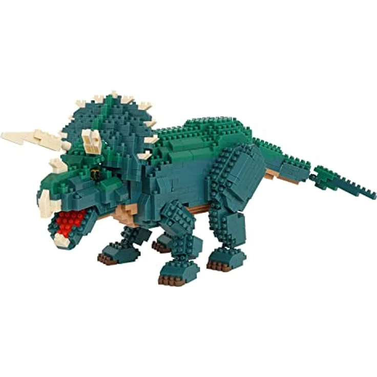 nanoblock Kawada Bandai NB Triceratops Deluxe, Miniaturisierte Bausteine für den Dinosaurier-Fan, über 930 Teile – Bild 2
