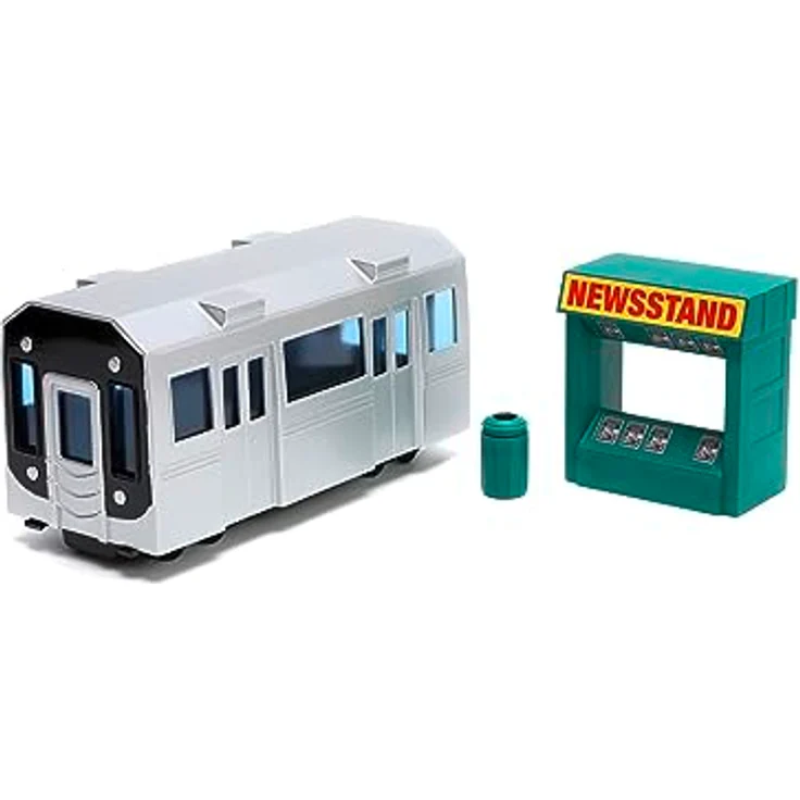 Jada Marvel Spider-Man NYC Deluxe Nano Scene, Diorama Daily Bugle mit 2 Metallfiguren, 20 cm – Bild 3