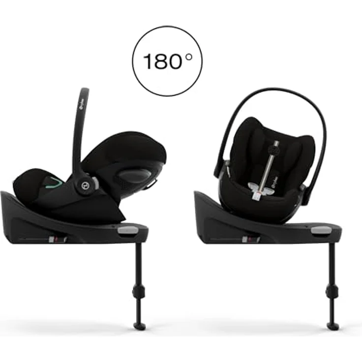 Cybex Cloud G3 i-Size Plus Babyschale, sicherer Transport für 0-13 kg, Moon Black – Bild 3