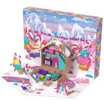 Polly Pocket Spielzeug-Adventskalender, Lebkuchenhaus mit 24 Überraschungsgeschenken und Minipuppe, für Kinder ab 4 Jahren