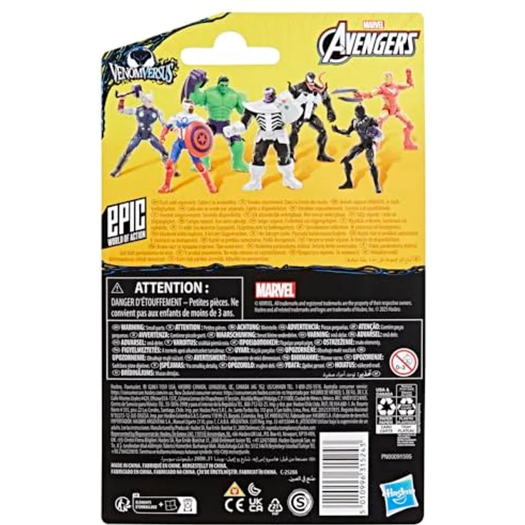 AVENGERS Marvel Avengers VenomVersus Anti-Venom Iron Man Figur, bewegliche Action-Figur mit 9 Bewegungspunkten, rot und gold – Bild 4