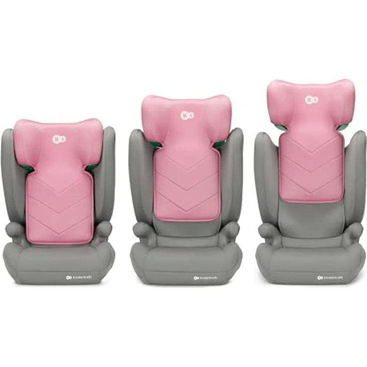 KinderKraft I-Spark, Kindersitz ECE R129/i-Size, 2in1 mit abnehmbarer Rückenlehne, 10-stufige Kopfstütze, für Kinder 100-150 cm – Bild 4