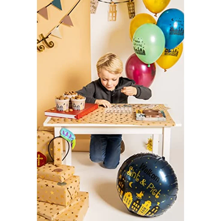 Folat Countdown-Kalender 'Welkom Sint & Piet', Mehrfarbig, 35 Sticker, FSC-zertifiziert, für Nikolaus – Bild 4