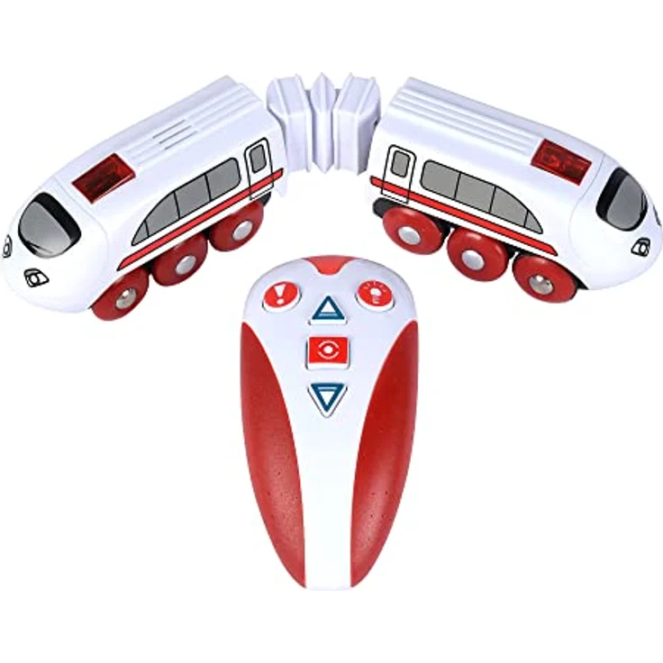 Eichhorn Ferngesteuerter Zug, Holzeisenbahn für Kinder ab 3 Jahren, mit abnehmbaren Kleinteilen – Bild 3