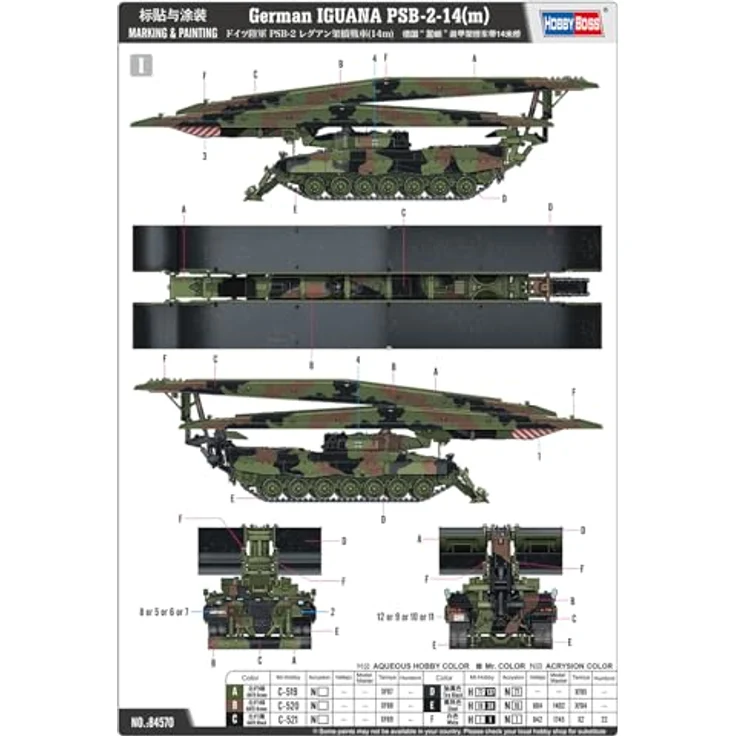 HobbyBoss 84570 1/35 Leguan PSB-2-14 m Modellbausatz, Mehrfarbig – Bild 4