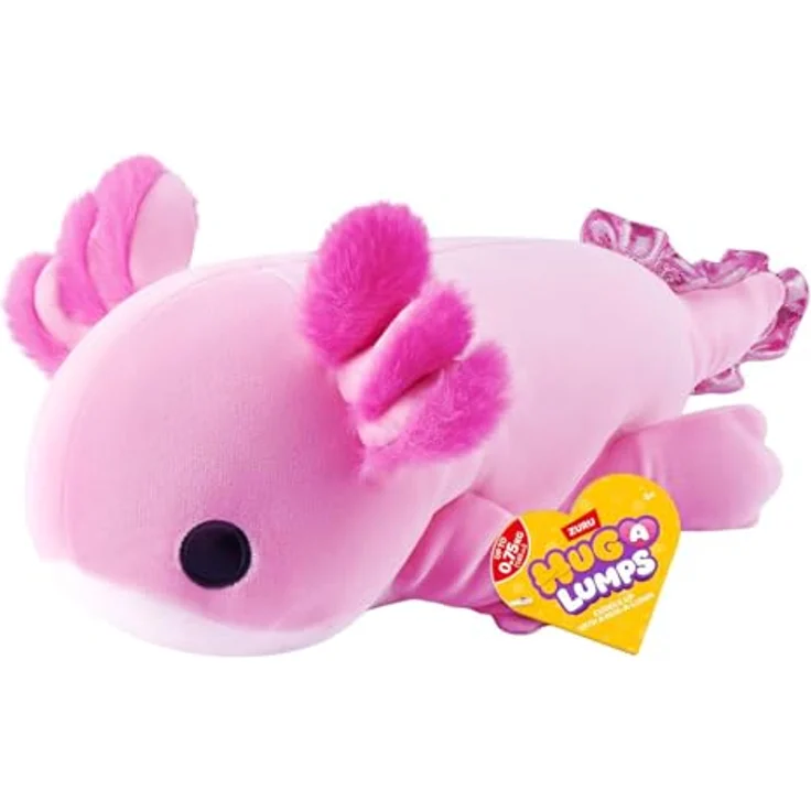 Zuru Hug-a-Lumps Axolotl, beschwertes Plüsch Kuscheltier 35 cm, super-soft und beruhigend – Bild 3