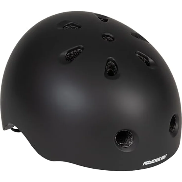Powerslide Helm Urban Black Matt, Leichter Helm für Herren und Damen, für Inline Skates, Fahrrad, Scooter in schwarz – Bild 1
