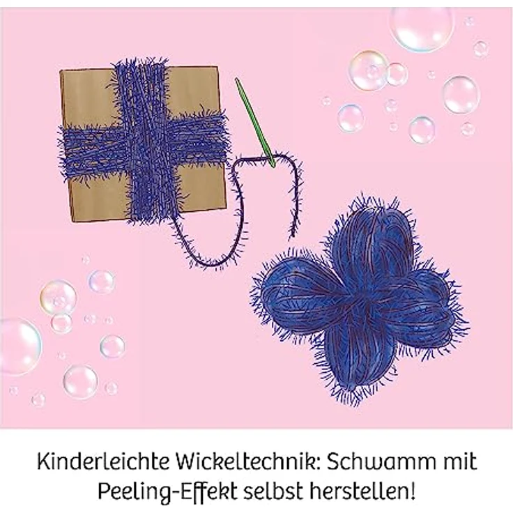 Kosmos 671600 Dusch-Accessoires, Experimentierkasten für Kinder ab 8 Jahren, Mini-Seifen mit Farbverlauf und Schwämme aus Dusch-Wolle, Amazon Exklusiv – Bild 4
