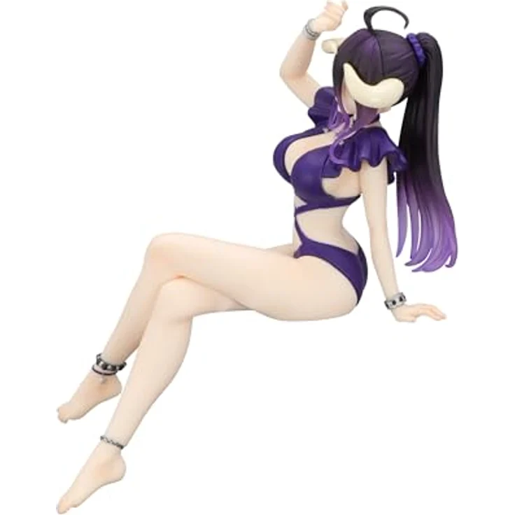 FuRyu Overlord Noodle Stopper Albedo, PVC Statue im Badeanzug, dunkelviolett, 16 cm – Bild 4