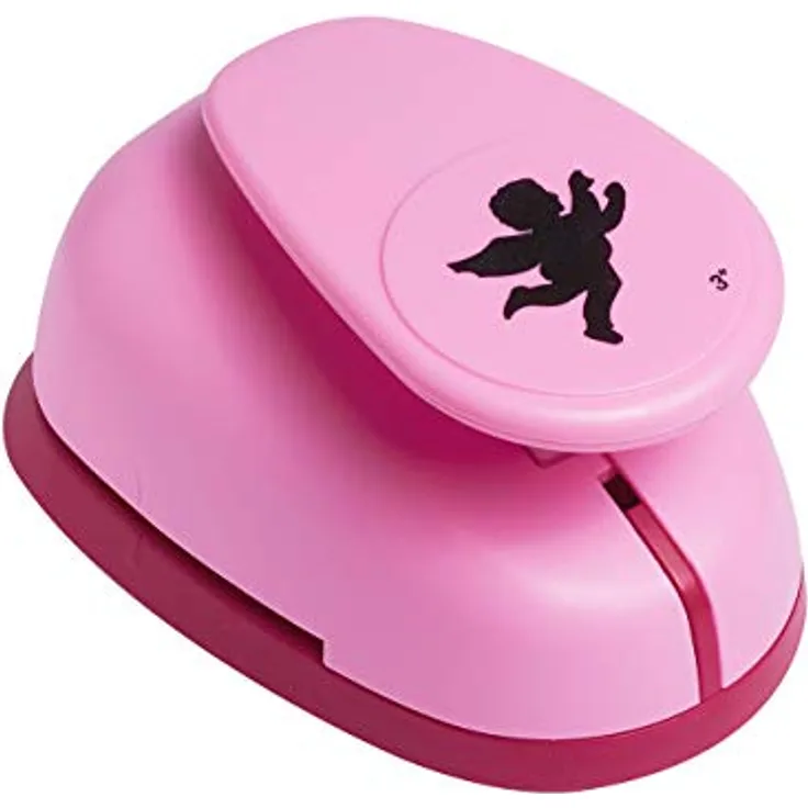 Efco Papierstanzer „Engel“, XL, 67 x 59 mm, Rosa