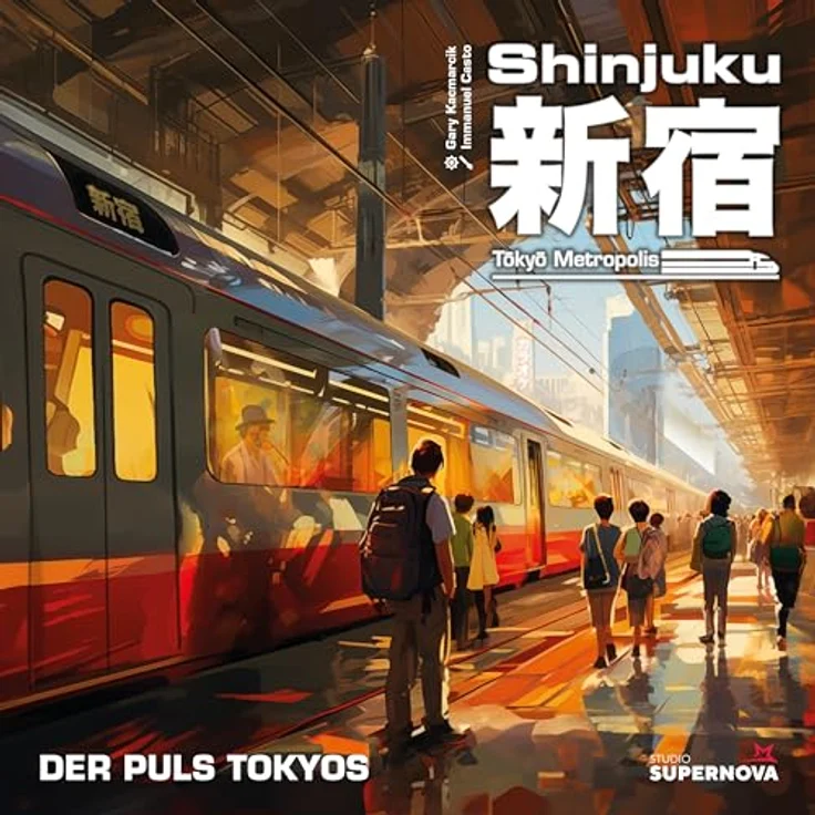 HeidelBär Games Shinjuku, Strategisches Schienenverkehr Brettspiel mit hochwertigem Spielmaterial, Netzwerk-Aufbau Simulation in Tokio, Deutsch, 2-4 Spieler, ab 10 Jahren – Bild 1