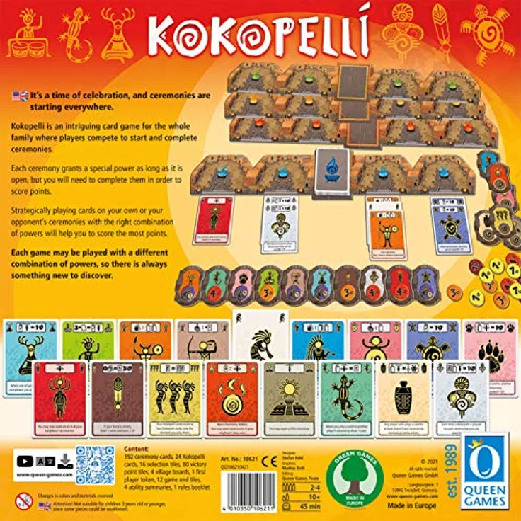 Huch Kokopelli US.106211, Kartenspiel für 2-4 Spieler, ab 10 Jahre, Spielzeit 45 Minuten, strategische Zeremonien mit verschiedenen Fähigkeiten – Bild 2