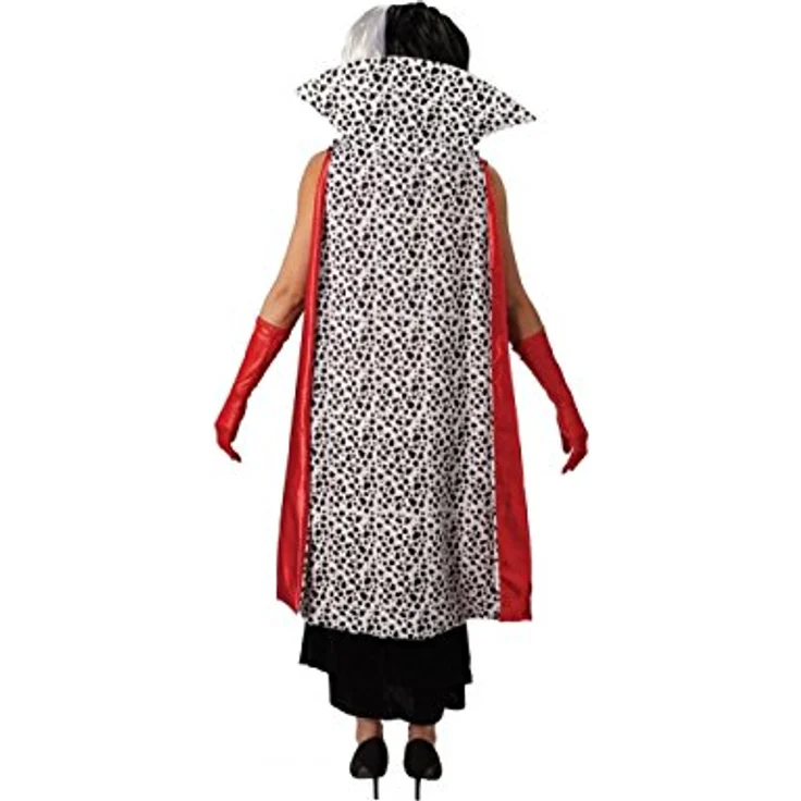 Rubie's Offizielles Disney-Kostüm Cruella De Vil Grand Heritage, Damenverkleidung mit Kleid, Umhang, Gürtel, Perücke und Handschuhe, Größe M – Bild 2