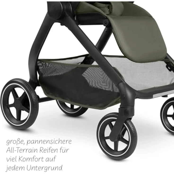 ABC Design City Life 2in1 Kombikinderwagen Set mit Tragewanne, kompakt für die Stadt, robuste Reifen, Farbe Avocado – Bild 13