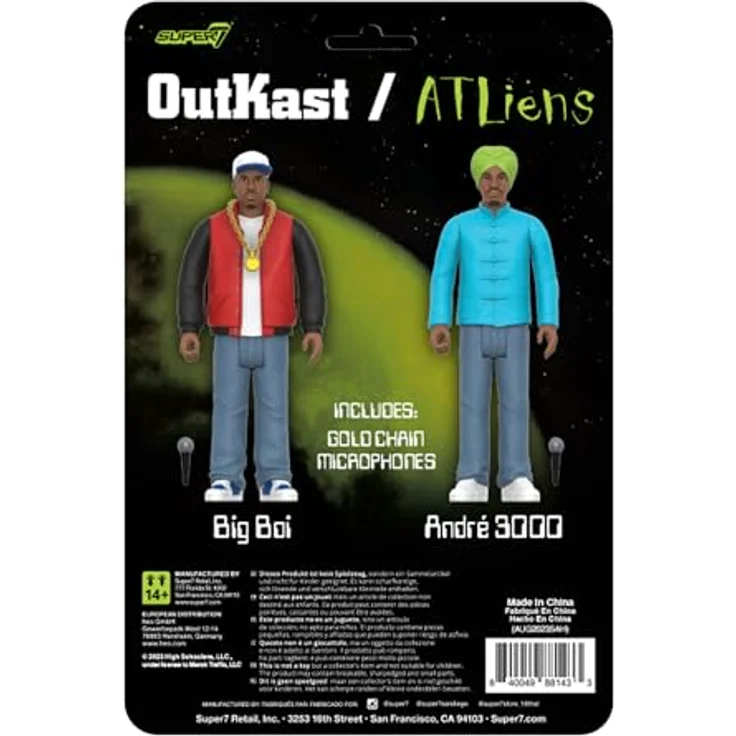 Super7 Outkast Toho ReAction Actionfigur Wave 01, 10 cm detailreiche Sammelfigur aus Kunststoff – Bild 3